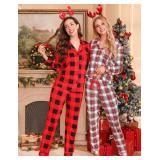 Senert Matching Christmas Women Pajamas Sets, Plaid Pajamas For Christmas Pjs Matching Sets Loungewear