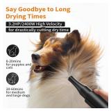 PETNF Dog Dryer for Pet Grooming, Dog Hair Dryer Blower Dog Blow Dryer High Velocity Air Forced Blow Dryer for Large Dogs,Noise Reduction Pet Hair Dryer 3.2HP Adjustable Speed Temp Dogs Grooming Bath