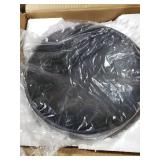 KIVY Concrete Fruit Bowl for Kitche Counter - Large Decorative Bowl for Home Decor - Modern Key Bowl for Entryway Table - Pedestal Bowl - Fruit Basket for Home Decor - Black Fruit Bowl Decor