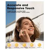 ZZU Wireless Earbuds Bluetooth 5.3 Ear Buds