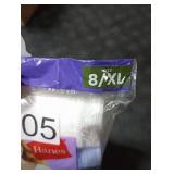 Hanes Womens Cotton Brief Underwear  Moisture-Wicking  6-Pack Assortment 1 Size 8