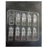 YBEK G4 Halogen Bulbs 20W 12V T3 JC Type 2 Pin Base Replacement for Landscape Under Cabinet Puck Light Track Lighting Dimmable(9 Pcs)