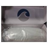 Bluewave Bedding Slim Gel Memory Foam Pillow for Stomach, Back and Side Sleepers - Therapeutic Design for Spinal Alignment, Better Breathing and Enhanced Sleeping (4-Inches Height, Standard)