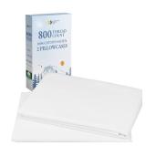 California Design Den Heirloom Soft, Smooth & Thick Certified 800 Thread Count 100% Cotton Sateen, 2 King Size Pillow Cases, Fits King Pillows (Bright White)