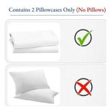 California Design Den Heirloom Soft, Smooth & Thick Certified 800 Thread Count 100% Cotton Sateen, 2 King Size Pillow Cases, Fits King Pillows (Bright White)