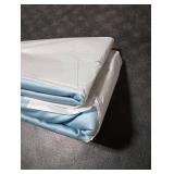 California Design Den Fitted Sheet Queen - Deep Pocket Soft 400 Thread Count Sateen, 100% Cotton Queen Fitted Sheet Only, No Pop-Off Elastic, Durable Bedding - Sky Blue