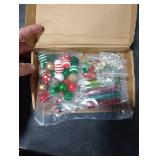 Fuutreo Christmas Beadable Pens Kit Silicone Plastic Wooden Beaded Pens Candy Beads Pen Snowmen Santa Bead Ballpoint Pen Black Ink for Students Kids Teacher School Making DIY(Plastic)