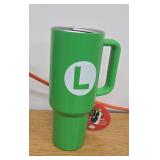 Nintendo Stainless Steel 40oz Luigi Tumbler (Damaged Lid)