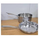 Cuisinart 13pc Classic Stainless Steel Cookware Set: Induction Compatible, Dishwasher Safe  - Retail: $200