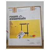 Wood and Metal Round End Table Black - Room Essentials