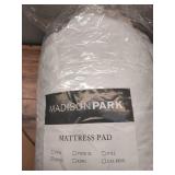 Madison Park Heavenly Soft Overfilled Plush Hypoallergenic Down Alternative Waterproof Mattress Pad (Queen) White: Moisture-Wicking, TESTEX Certified - Retail: $243