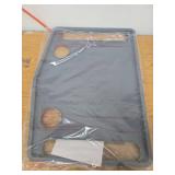 Walker Tray Table with 2 Cup Holders - Universal Trays for Standard Folding Walkers - Home Mobility Accessories by Bluestone (Gray)