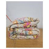 Lush Decor© 3pc King Dolores Reversible Quilt Set Neutral: OEKO-TEX Certified, Botanical Pattern, Year-Round Comfort - Retail: $119