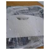 Guardian Medline Shower Bath Chair with Back and Padded Armrests  Height Adjustable  Supports up to 350 lbs.  White - Retail: $50