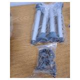 Guardian Medline Shower Bath Chair with Back and Padded Armrests  Height Adjustable  Supports up to 350 lbs.  White - Retail: $50