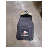 Nebraska 2-pc Vinyl Car Mats 17"x27" Blackshirts Logo - Retail: $49