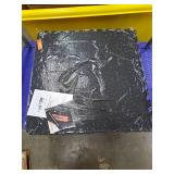 Interlocking Floor Mat 24 in. W x 24 in. L x 0.5 T EVA Foam Rubber Gym Flooring Mat (24 sq. ft. Black and Gray) 6 Pcs