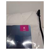 Serta Simply 3-Piece Clean Antimicrobial White Comforter Set, King