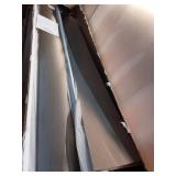 Harper & Bright Designs King Canopy Bed with Headboard and Slat Support, Wooden King Size Platform Bed Frame for Bedroom, No Box Spring Needed (Brown Wash) - Retail: $176