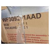 Harper & Bright Designs King Canopy Bed with Headboard and Slat Support, Wooden King Size Platform Bed Frame for Bedroom, No Box Spring Needed (Brown Wash) - Retail: $176