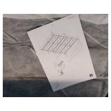 Gray Upholstered Square Tufted Platform Bed, No Box Spring Needed, Queen - Retail: $128