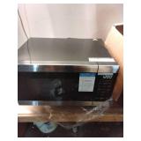 19 in. 0.9 cu. ft. 900-Watt Countertop Microwave Oven in Stainless Steel with Convection and Air Fry  (See Pic #4)- Retail: $120