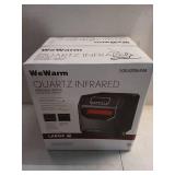 WeWarm 6 Element Infrared Space Heater Black Plastic - Retail: $109