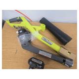 RYOBI 18V ONE+ 10-inch Cordless Battery String Trimmer and Blower with 2.0 Ah Battery and Charger - Retail: $154