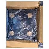 OuterMust 48,000 BTU Steel Propane Standing Pyramid Patio Heater with Wheels Ideal for Backyard Balcony 6-8 people - Retail: $189