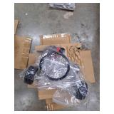 OuterMust 48,000 BTU Steel Propane Standing Pyramid Patio Heater with Wheels Ideal for Backyard Balcony 6-8 people - Retail: $189