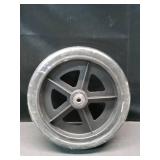 Karman Healthcare Caster with 5/16 inch Bearing, Black, 8 inch X 1 inch, 1 Pound