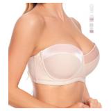 Dvpol 42ddd Bras for Plus Size Women 42F Beige Pink