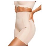 Vertvie Tummy Control Shapewear Shorts for Women Butt Lifting Body Shaper Shorts High Waisted Seamless Girdles Under Dress(Nude,Medium)