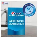 Crest 3D Whitestrips Whitening Starter Kit Teeth Whitening Kit, 10 Treatments, Each with 1 Upper/1Lower, 20 Strips Crest 3DWhite Teeth Whitening Strips