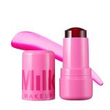 Milk Makeup Cooling Water Jelly Tint Long-Lasting Sheer Lip + Cheek Stain with Firming Vegan Collagen + Hydrating Aloe Transfer Proof, Buildable Lip Tint + Blush Burst (Poppy Pink), 0.17 oz