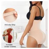 Werena Tummy Control Shapewear Underwear for Women High Waisted Body Shaper Panties Shaping Briefs(#03 Beige(seamless),Small)
