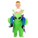 NatNarr Inflatable Alien Costume, Halloween Blow up Costumes Ride On Alien Costume, Funny Cosplay Costumes, ADULT SIZE