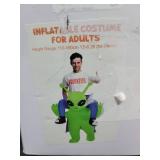 NatNarr Inflatable Alien Costume, Halloween Blow up Costumes Ride On Alien Costume, Funny Cosplay Costumes, ADULT SIZE