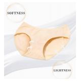 OLIKEME Womens Cotton Underwear Hipster Panties No Show Underwear Low Rise Soft Stretch Breathable Ladies Briefs 6 Pack, XL