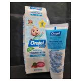 Orajel Kids CoComelon Training Toothpaste Fluoride-Free; #1 Pediatrician Recommended Fluoride-Free Toothpaste*, 1.5oz Tube