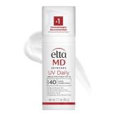 EltaMD UV Daily SPF 40 Face Sunscreen Moisturizer with Zinc Oxide, Daily Face Moisturizer with SPF, Sunscreen, For Dry Skin 1.7 oz Pump