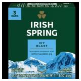 Irish Spring Icy Blast  Refreshing Bar Soap  3.7 Ounce  3 Bar Pack