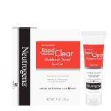 Neutrogena Rapid Clear Stubborn Acne Spot Treatment Gel, Maximum Strength 10% Benzoyl Per-oxide Treatment Medication for Acne Prone Skin, Pimple Cream Reduces Size & Redness, 1 oz