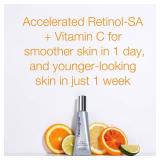 Neutrogena Rapid Tone Repair Retinol + Vitamin C Dark Spot Corrector Face Serum, Daily Anti-Wrinkle Dark Spot Corrector to Brighten & Even Tone, Mineral-Oil & Dye-Free, White, 1 oz