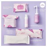 Frida Mom 11pc Postpartum Essentials Kit Gift Set, Hospital Bag Must Haves for New Mom, Includes 4 Disposable Postpartum Underwear, 4 Ice Maxi Pads, Perineal Healing Foam & 24 Pad Liners & Peri Bottle