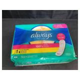 Always Ultra Thin Pads Size 1 Regular Absorbency Unscented - 44ct