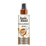 Hair Food Coconut & Argan Oil Heat Protectant Leave-In Spray for All Hair Types, 450°F Heat Protection, Sulfate-Free, Paraben-Free, Dye-Free, Alcohol-Free, Adds Shine, 6.4 Fl Oz