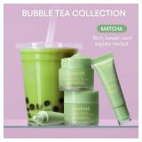 LANEIGE Lip Sleeping Mask Matcha Bubble Tea: Intensive Overnight Lip Mask for Soft, Hydrated Lips