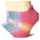 CS CELERSPORT Ankle Athletic Running Socks Low Cut Sports Tab Socks for Men and Women (6 Pairs), Medium, Multicolor