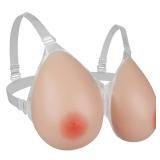 IVITA D Cup Strap on Silicone Breast Form Artificial Flase Breast with Strap Fake Boobs for Mastectomy Crossdresser Prosthesis